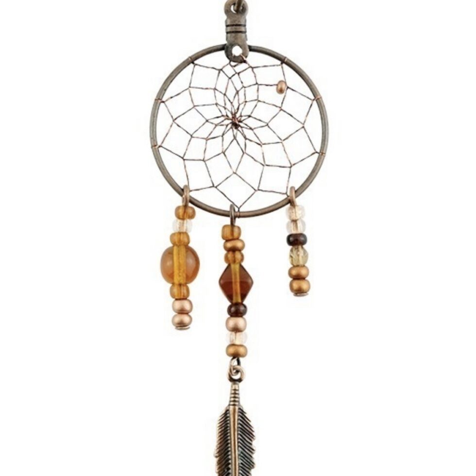 1" Copper Dreamcatcher Necklace