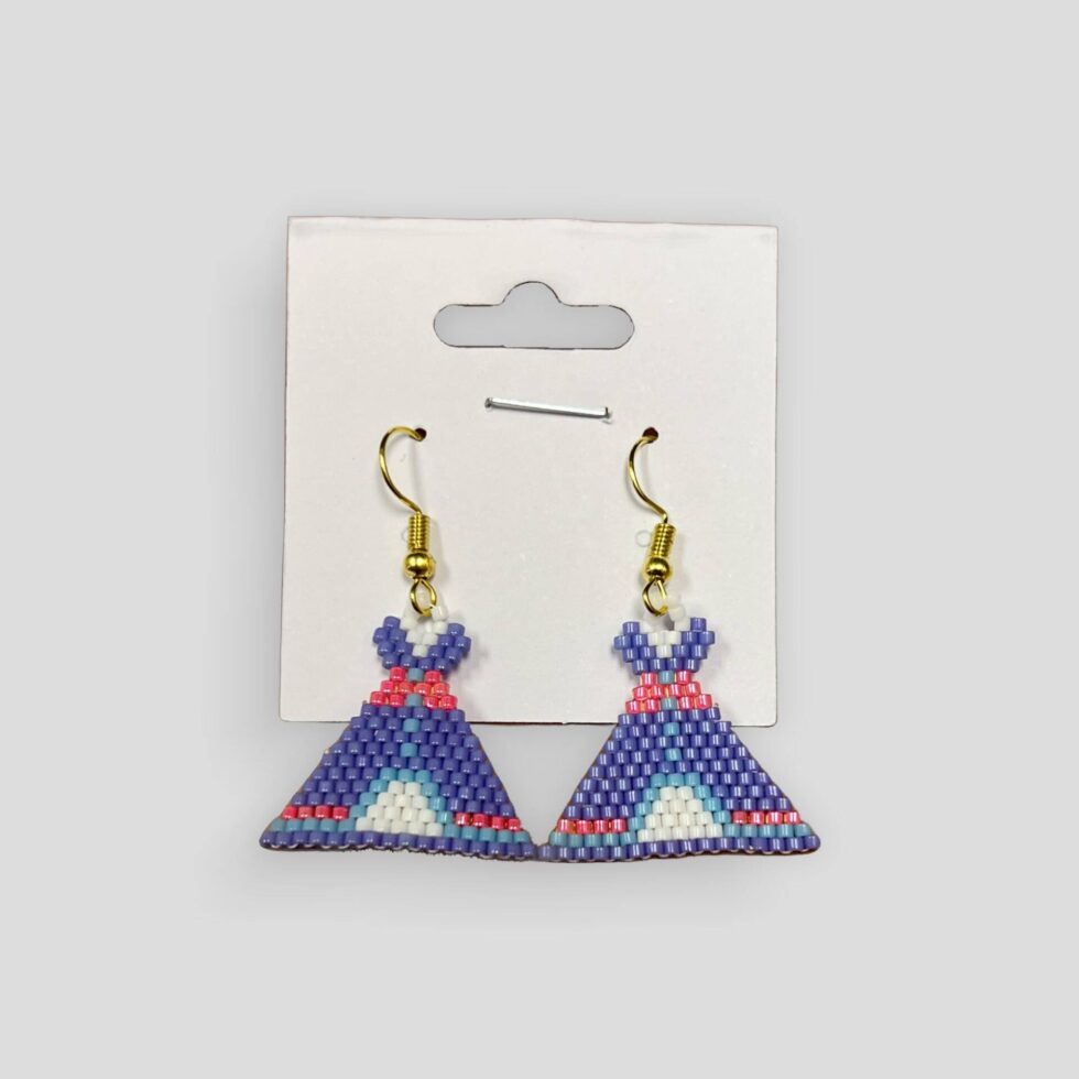 Beaded Tipi Earrings