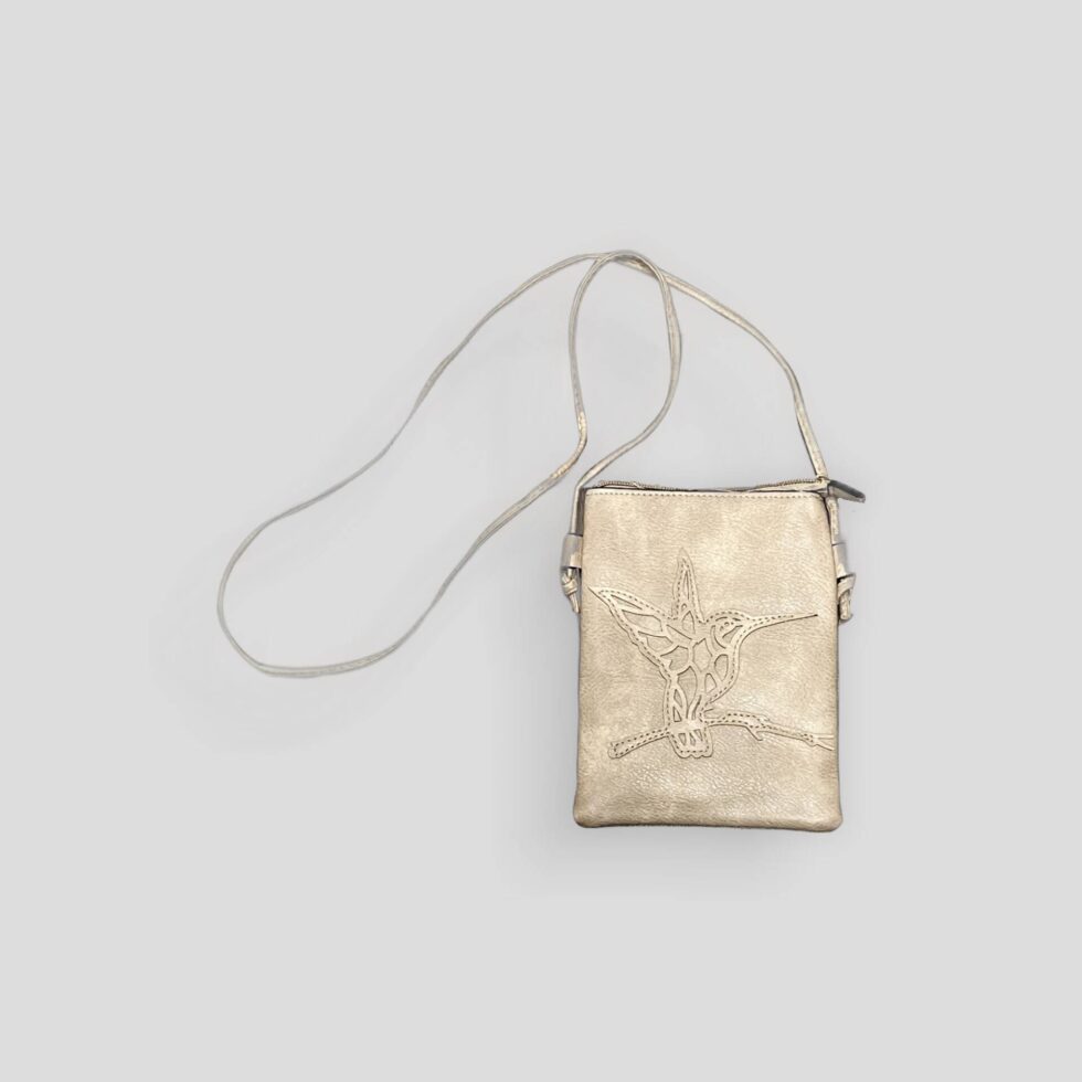 Tan Bird Crossbody Purse