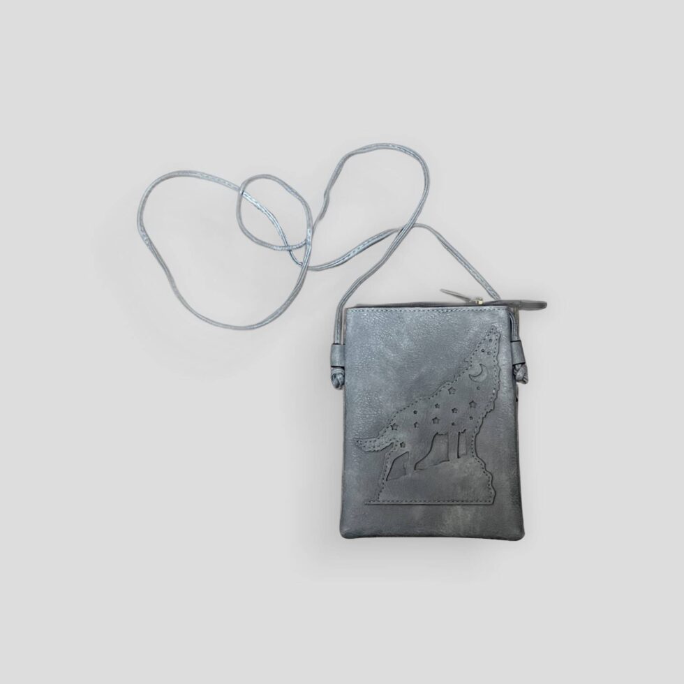 Blue Wolf Crossbody Purse