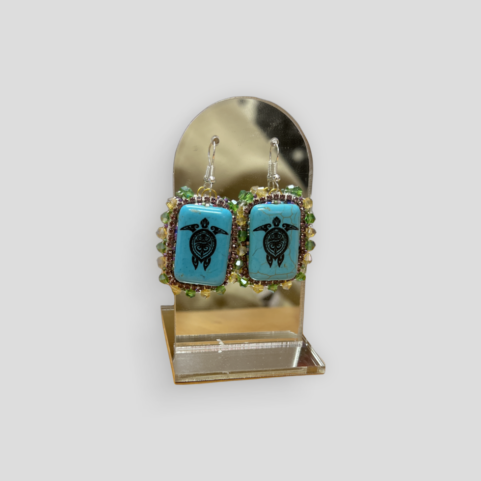 Turquoise Beaded Earring