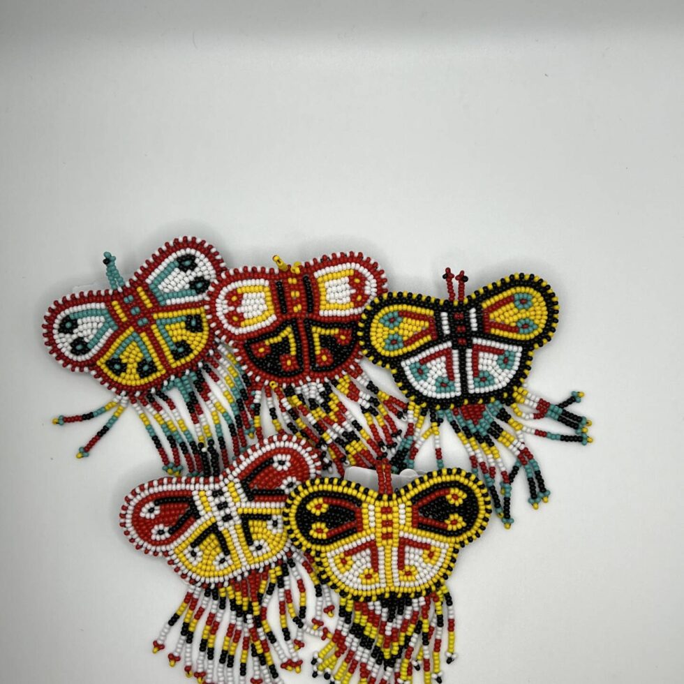 Beaded Butterfly Barrette