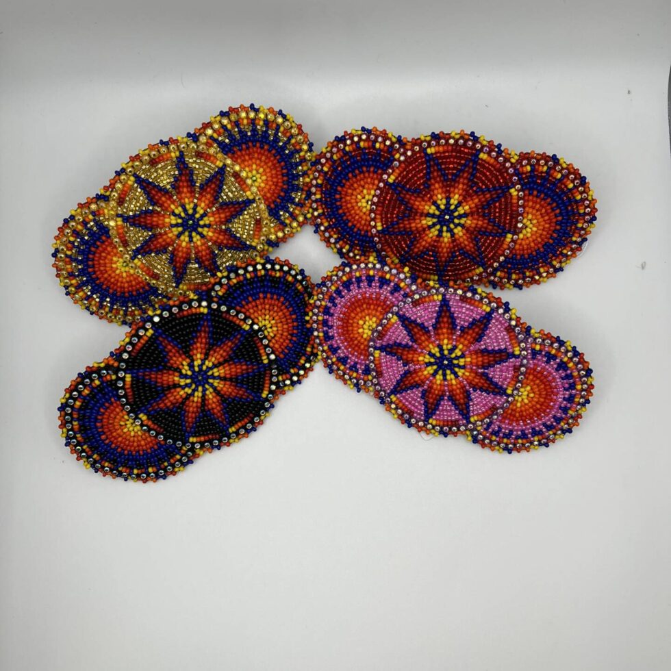 Beaded Medallion Barrette