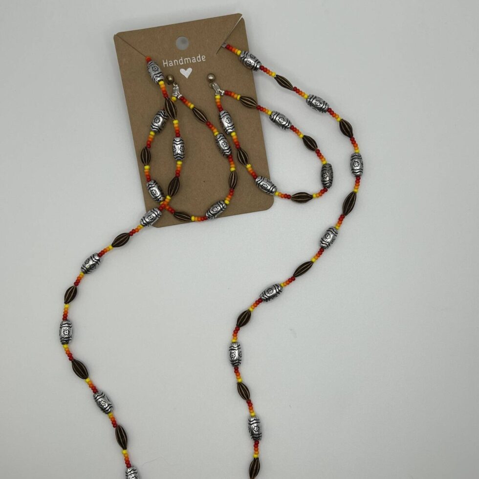 Beaded Necklace+Earrings