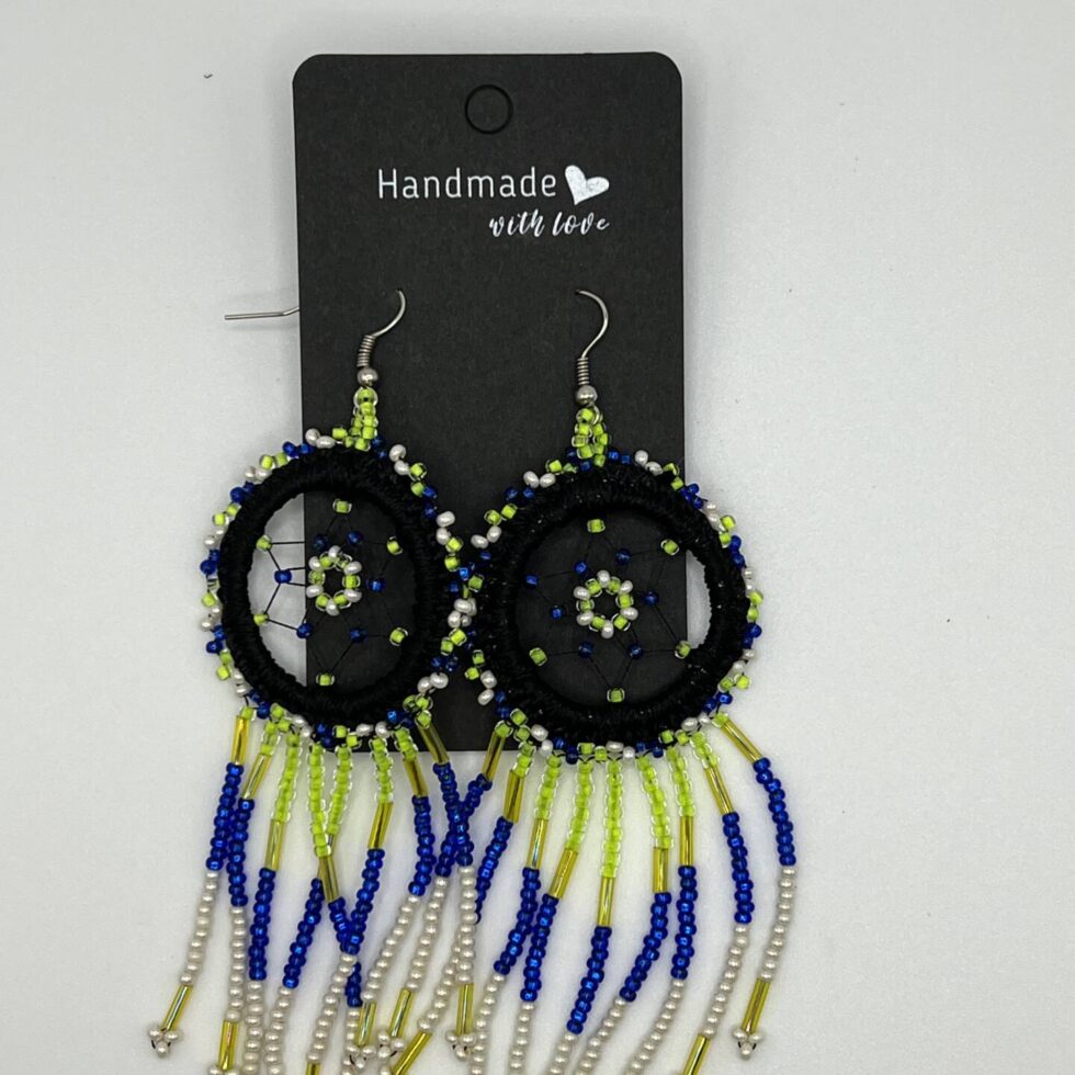 Beaded Dreamcatcher Earrings
